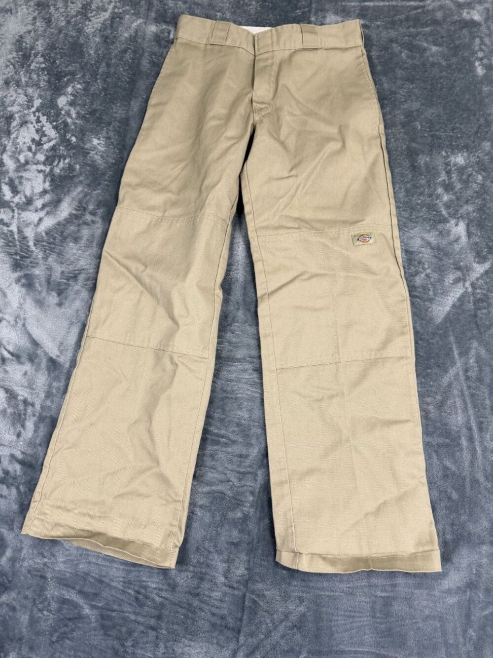 Dickies Mens Loose Fit Beige Work Pants 28x30 Durable Cotton Blend